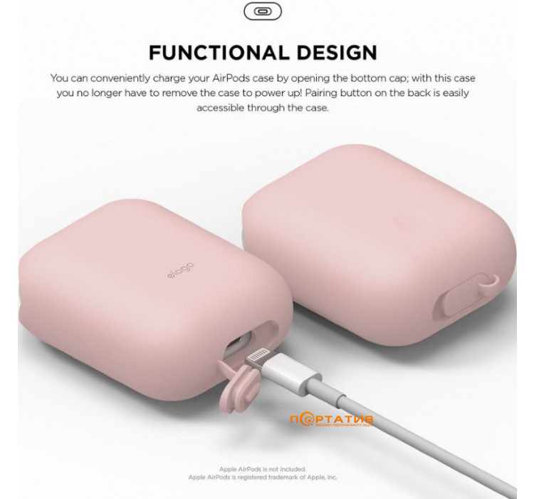 Чохол Elago Waterproof Case for Airpods Lovely Pink (EAPWF-BA-LPK)
