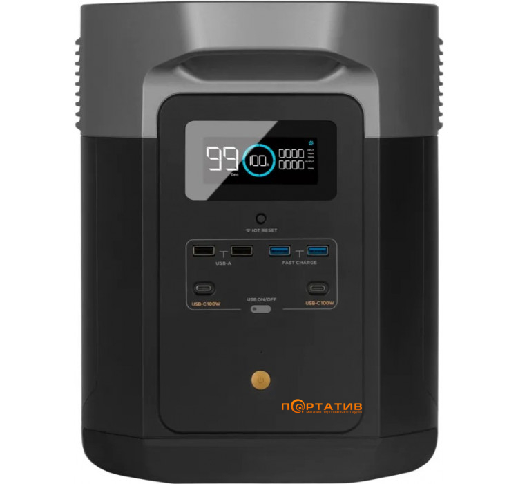 Зарядная станция EcoFlow DELTA Max 2000, 2400W/2016Wh (DELTA2000-EU)