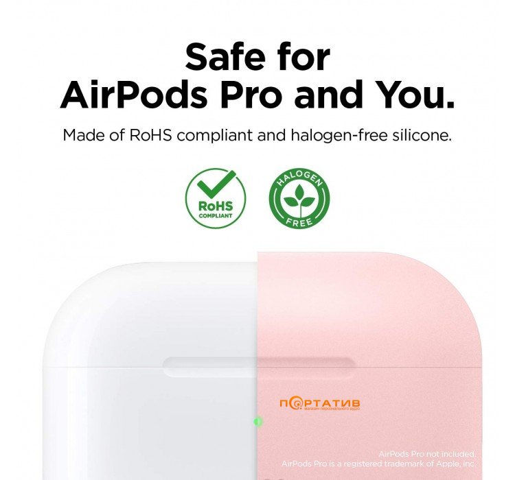 Elago Original Silicone Case for Airpods Pro Lovely Pink (EAPPOR-BA-PK)