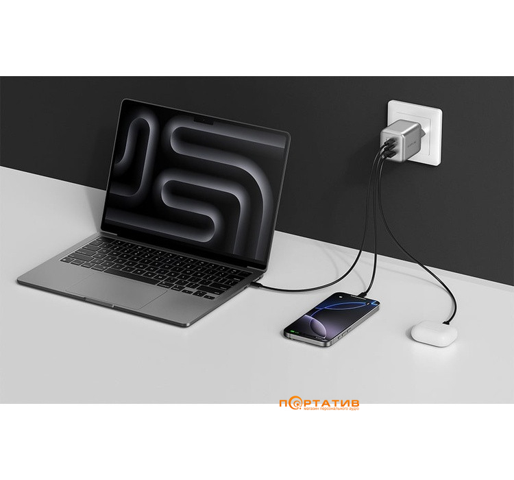 Сетевое зарядное устройство EcoFlow RAPID Pro Charger 100W (EFA-100W-GAN-CHARGER-EU)