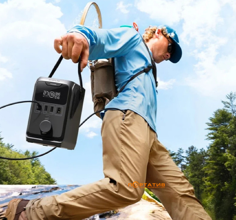 Зарядна станція EcoFlow Trail 200 DC 220W/192Wh, 60000mAh, No AC (EF-TRAIL200-N)