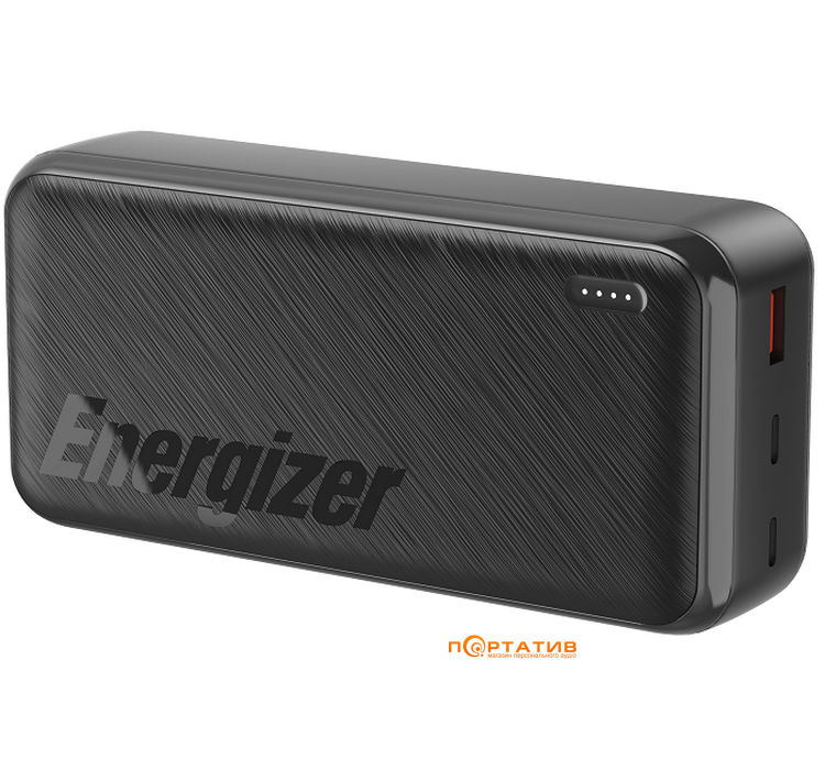 Зовнішній акумулятор Energizer UE30055PQ 30000 mAh PD20W + QC22.5W Black