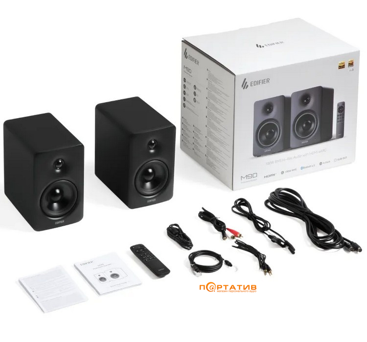 Акустика Edifier M90 Black 2.0 100W Bluetooth Hi-Res