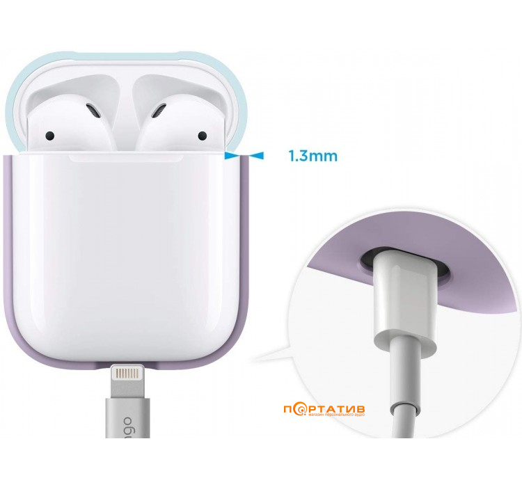 Чохол Elago Duo Case for Airpods Lavender / Pastel Blue / Lovely Pink (EAPDO-LV-PBLPK)