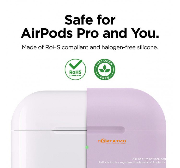 Чохол Elago Original Silicone Case for Airpods Pro Lavender (EAPPOR-BA-LV)