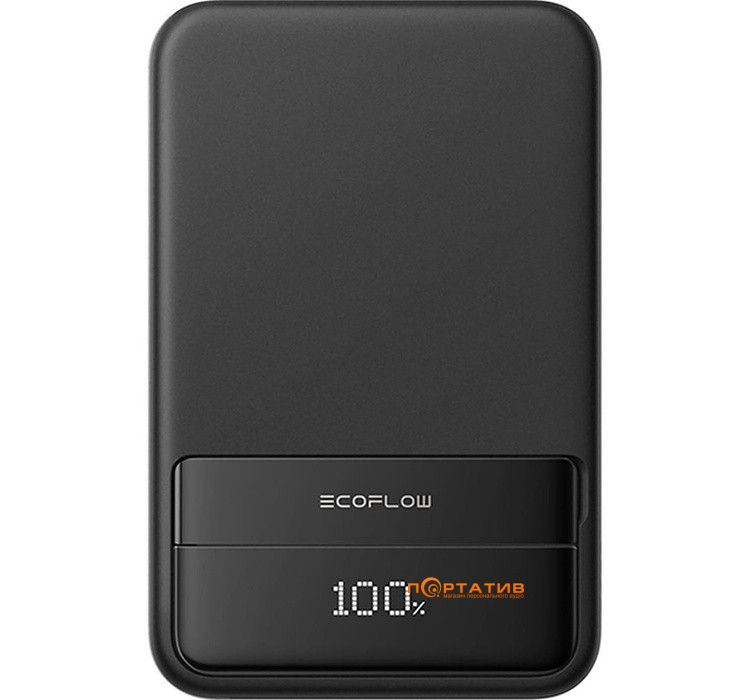 Внешний аккумулятор EcoFlow RAPID Magnetic 10000mAh Qi2 15W + PD 65W Black (EF-RAPID10000-B-EU)