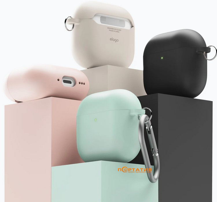 Чохол Elago Liquid Hybrid Hang Black for Airpods 4rd Gen (EAP4RH-HANG-BK)