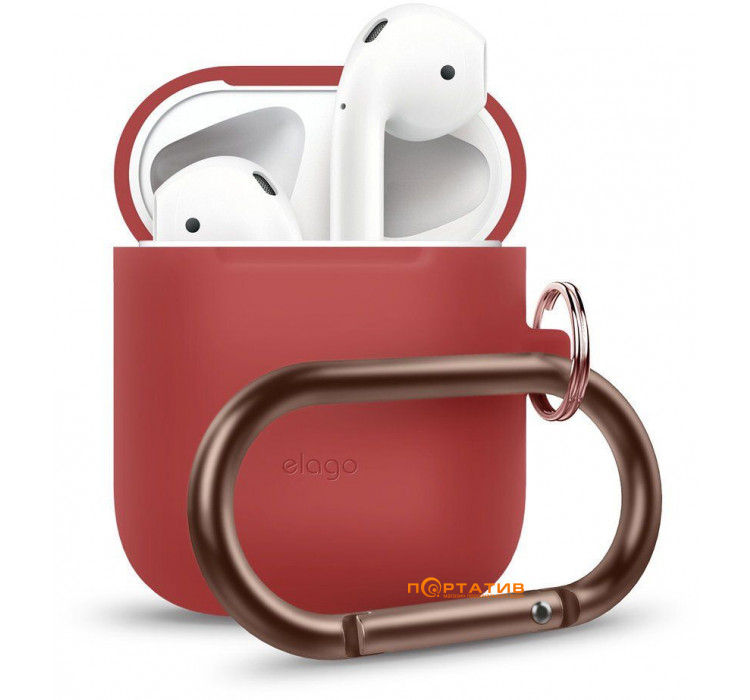 Чохол Elago Hang Silicone Case for Airpods Red (EAPSC-HANG-RD)