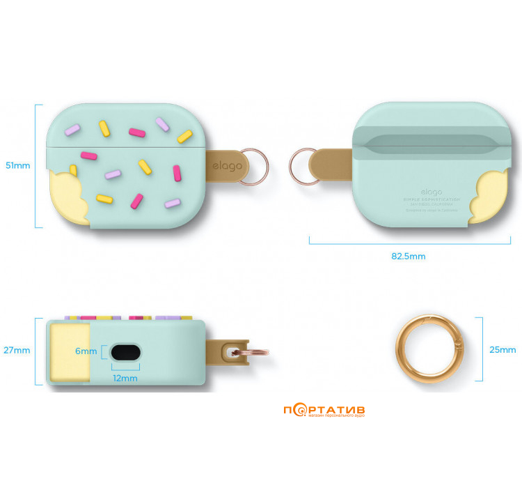 Чохол Elago Ice Cream Case for Airpods Pro Mint (EAPP-ICE-MT)