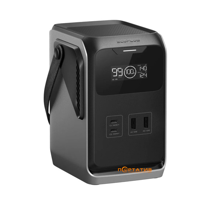 Зарядна станція EcoFlow Trail 200 DC 220W/192Wh, 60000mAh, No AC (EF-TRAIL200-N)
