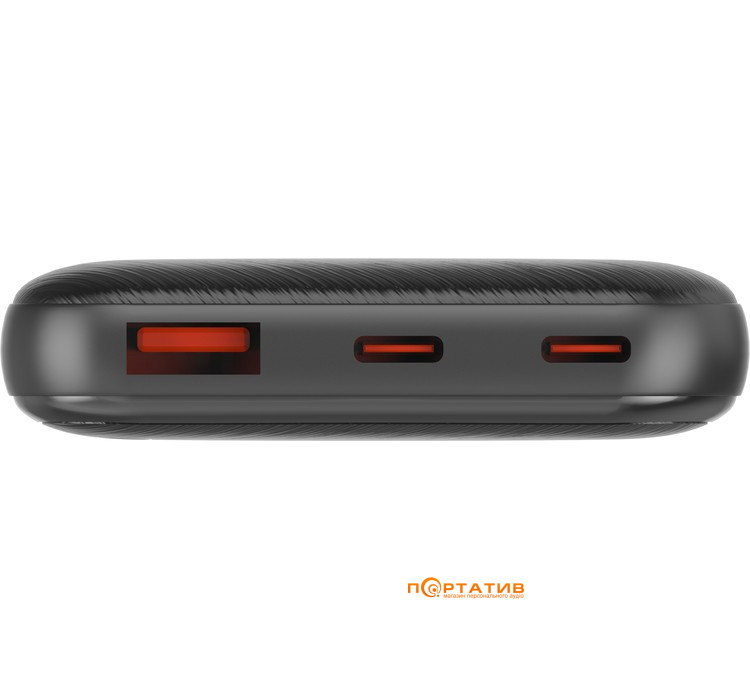 Зовнішній акумулятор Energizer UE10055PQ 10000 mAh PD20W + QC22.5W Black