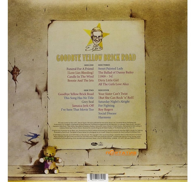Вінілова платівка Elton John — Goodbye Yellow Brick Road [2LP]