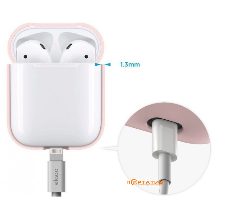 Чохол Elago Hang Silicone Case for Airpods Pink (EAPSC-HANG-PK)