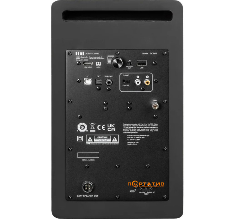 Акустика Elac Debut Connex DCB61 Black Decor