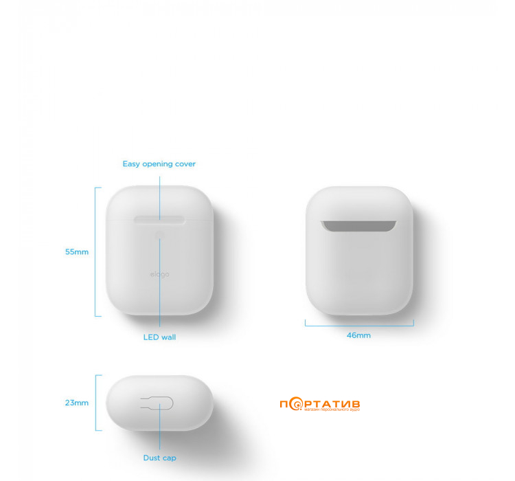 Чохол Elago Skinny Case for Airpods Nightglow Blue (EAPSK-BA-LUBL)