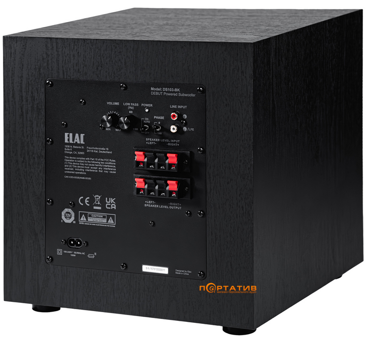 Сабвуфер Elac Debut 3.0 DS123 Black