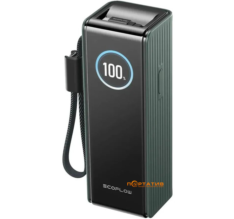 Зовнішній акумулятор EcoFlow RAPID 25000mAh 170W w/Cables Green (EF-RAPID25K100W-G-EU)
