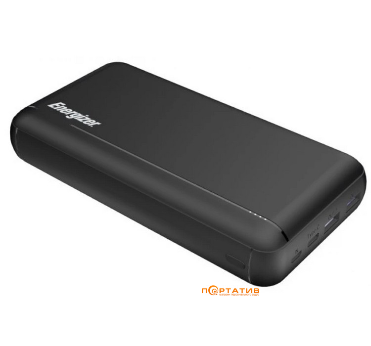 Зовнішній акумулятор Energizer UE30057PQ 30000 mAh Type-C PD + QC22.5W Black