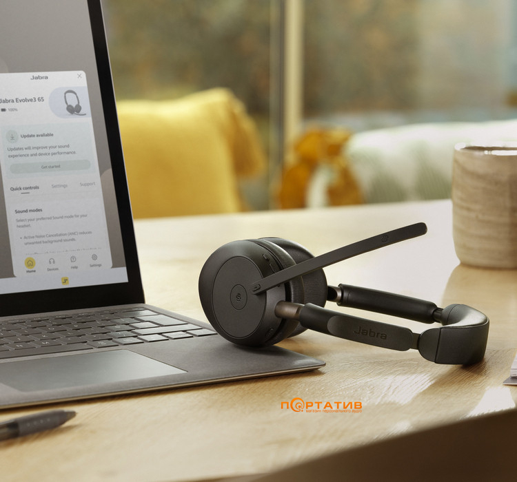 Гарнитура Jabra Evolve3 65 USB-A MS Stereo ANC (36599-999-999)