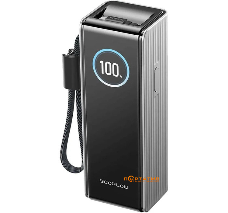 Зовнішній акумулятор EcoFlow RAPID 25000mAh 170W w/Cables Silver (EF-RAPID25K100W-S-EU)