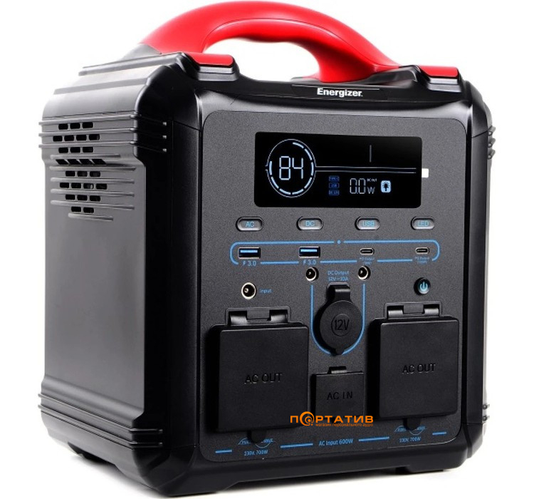 Портативна зарядна станція Energizer PPS550W1F - 551Wh 700W/100W PD/2xUSB/2xDC/1xCar/MPPT