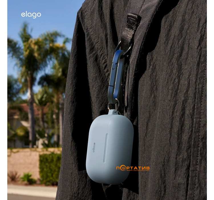 Чохол Elago Silicone Hang Light Blue for Airpods Pro 3rd Gen (EAPP3SC-HANG-LBL)