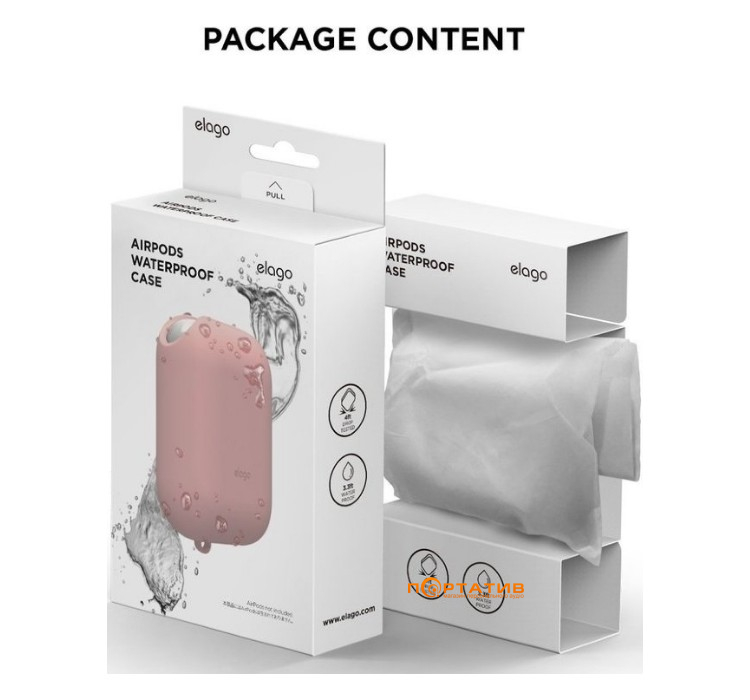 Чохол Elago Waterproof Case for Airpods Lovely Pink (EAPWF-BA-LPK)