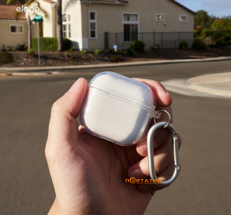 Чехол Elago Clear Hang Transparent for Airpods 4rd Gen (EAP4CL-HANG-TR)