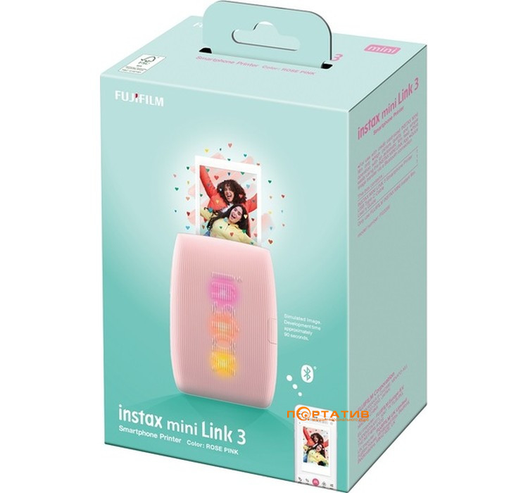 Портативний принтер FUJI Instax Mini Link 3 Rose Pink (16832211)