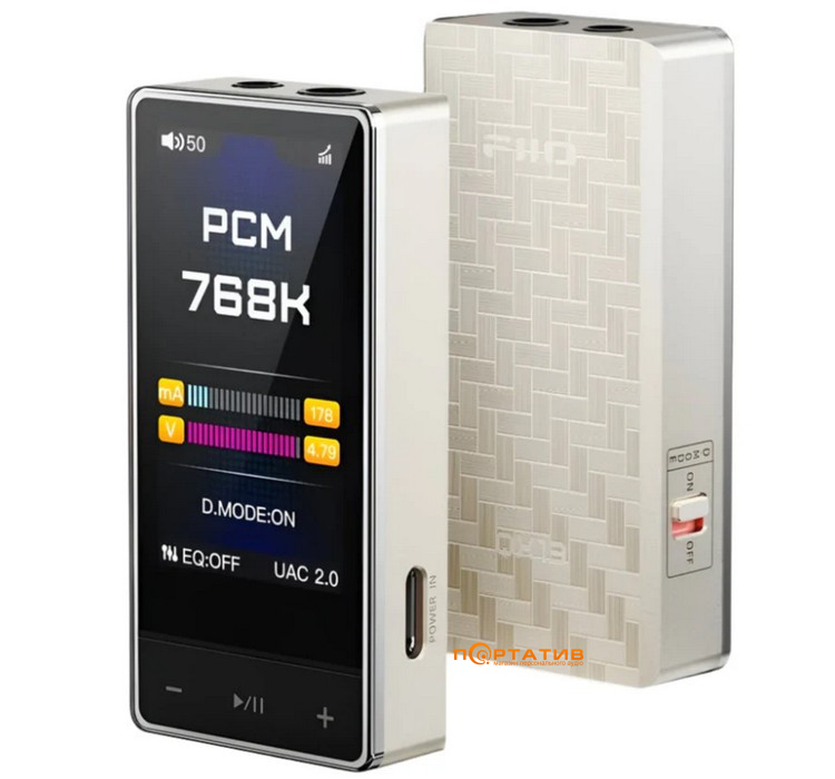 ЦАП с усилителем для наушников FiiO QX13 Titanium Gold