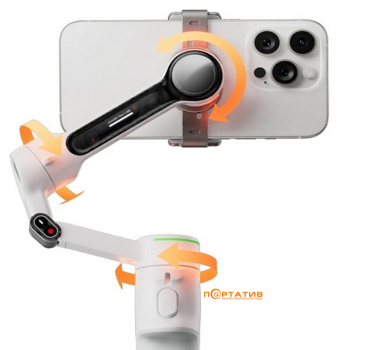 Монопод-стабилизатор Insta360 Flow 2 Pro AI Tracker Bundle Summit White (CINSABQBFlow236)