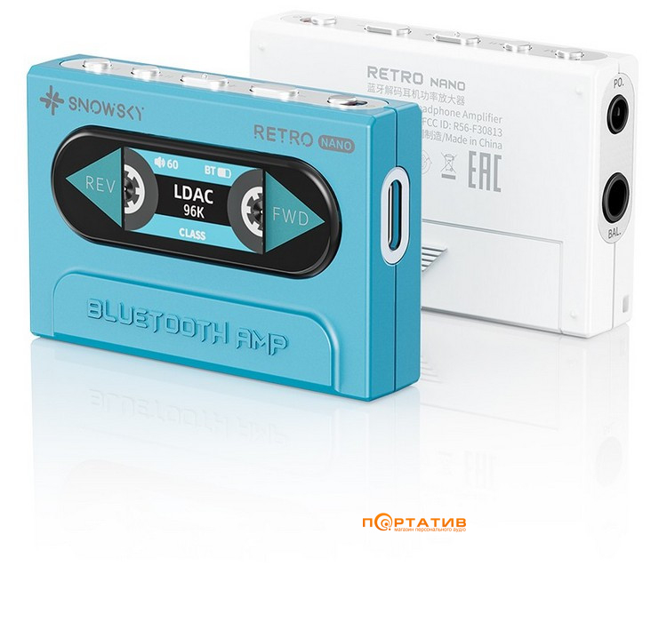 Bluetooth ЦАП с усилителем для наушников FiiO Snowsky Retro Nano Blue