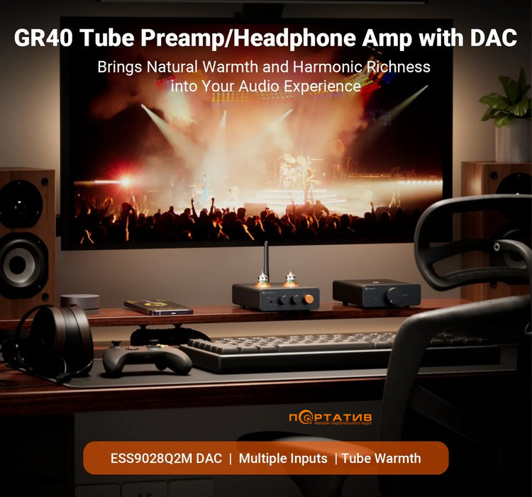 ЦАП с усилителем для наушников Fosi Audio GR40