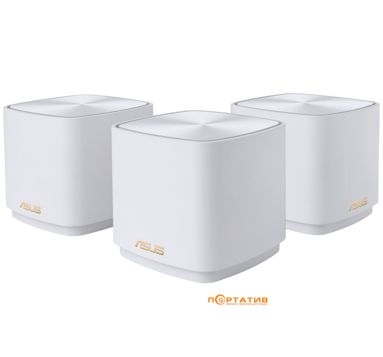 Маршрутизатор ASUS ZenWiFi AX Mini XD4 Plus 3PK White (90IG07M0-MO3C40)