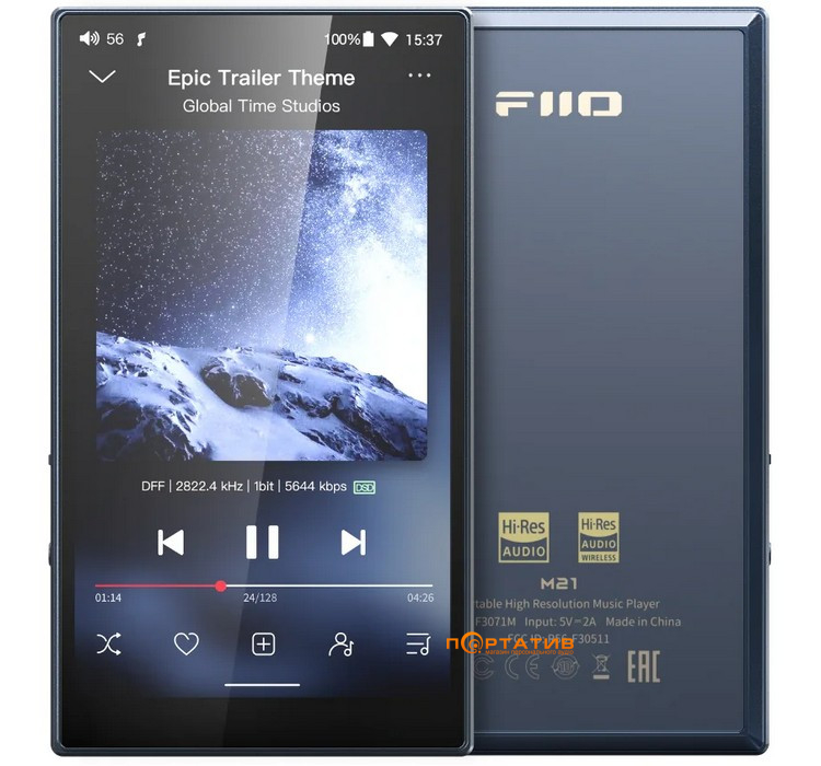 Аудіоплеєр FiiO M21 Dark Blue