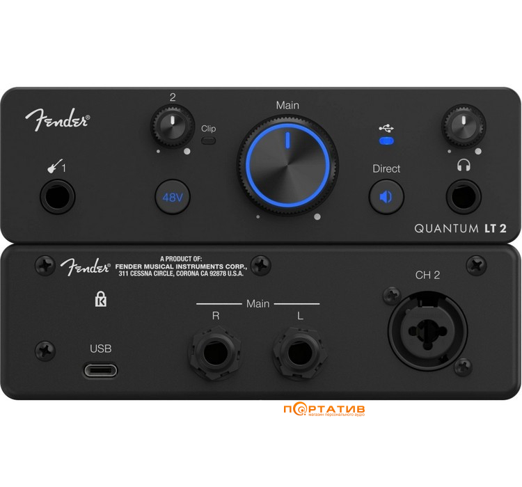 Аудіоінтерфейс Fender Quantum LT 2