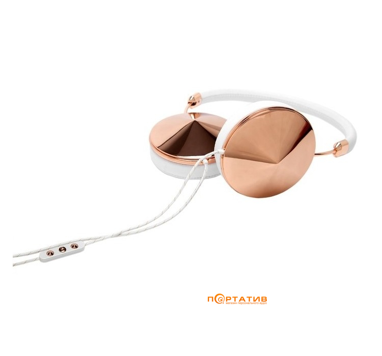 Frends Taylor Over-Ear Headphones Leather White/Rose Gold
