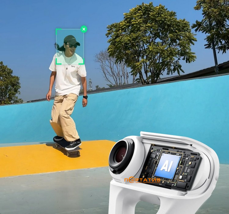Монопод-стабилизатор Insta360 Flow 2 Pro AI Tracker Bundle Summit White (CINSABQBFlow236)
