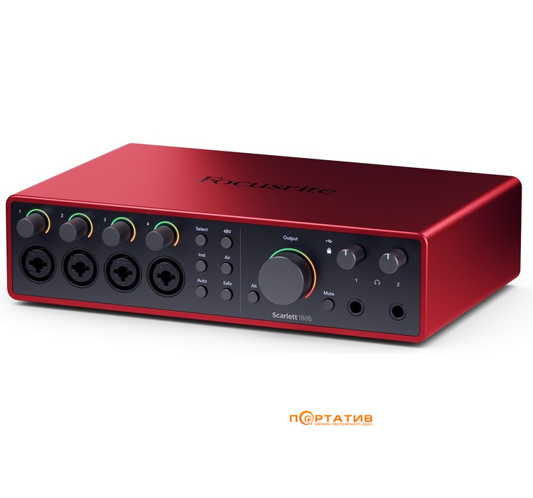 Аудиоинтерфейс Focusrite Scarlett 18i16 (4Gen)