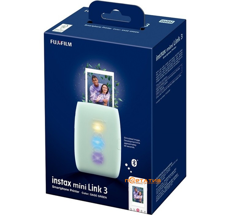 Портативний принтер FUJI Instax Mini Link 3 Sage Green (16832156)