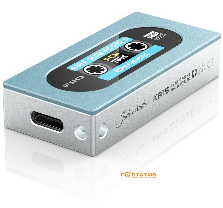 ЦАП із підсилювачем для навушників FiiO KA15 Sky Blue