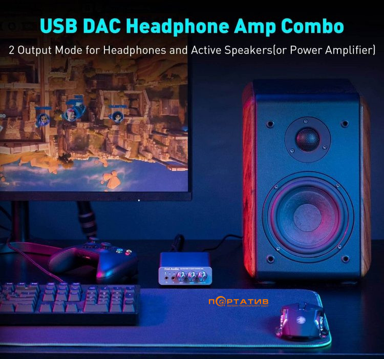 ЦАП с усилителем для наушников Fosi Audio K5 Pro