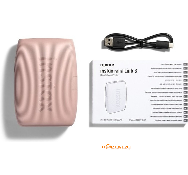 Портативний принтер FUJI Instax Mini Link 3 Rose Pink (16832211)