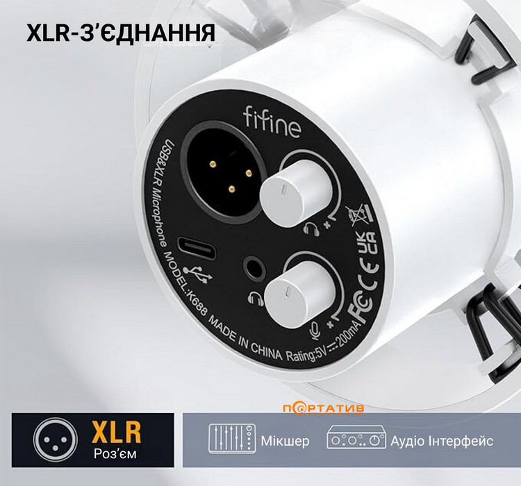 Микрофон Fifine T688W