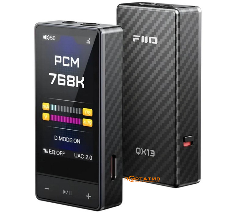 ЦАП с усилителем для наушников FiiO QX13 Black