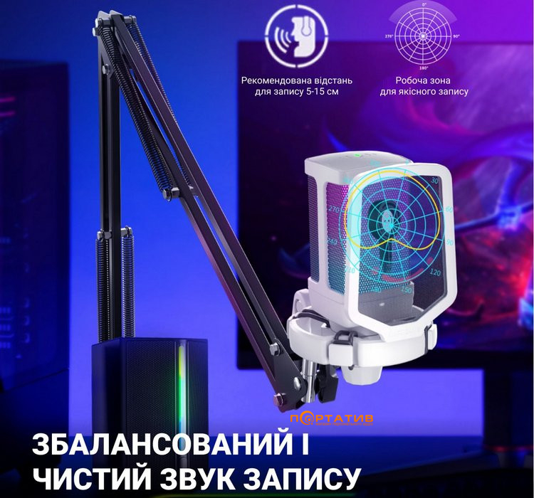 Мікрофон Fifine Q6TW White