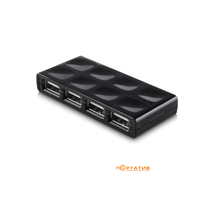 Belkin USB 2.0 х 4 Hi-Speed Port Mobile Hub Black