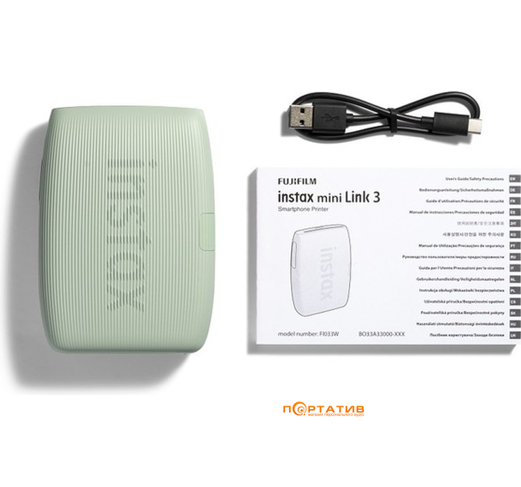 Портативний принтер FUJI Instax Mini Link 3 Sage Green (16832156)