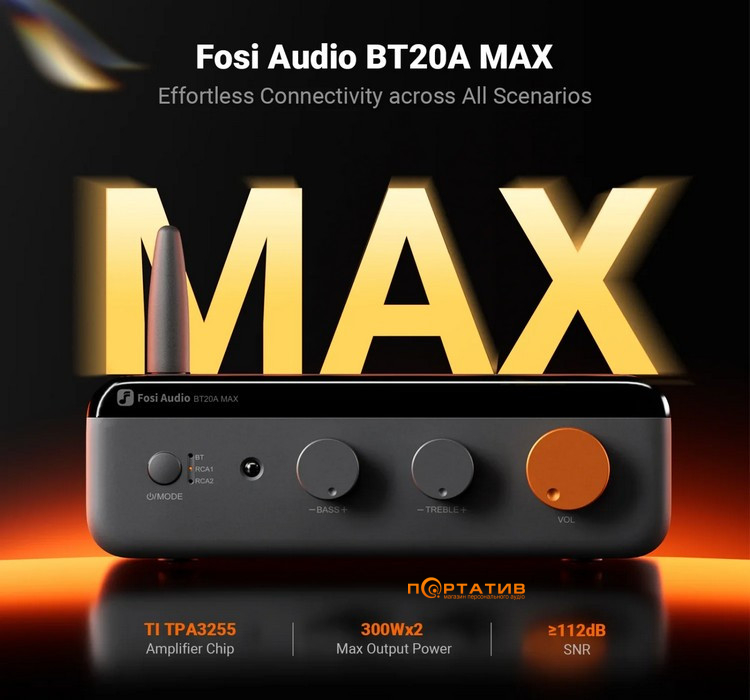 Підсилювач Fosi Audio BT20A MAX 48V