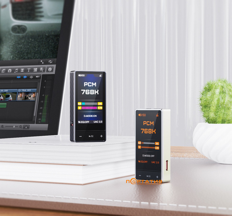ЦАП с усилителем для наушников FiiO QX13 Titanium Gold